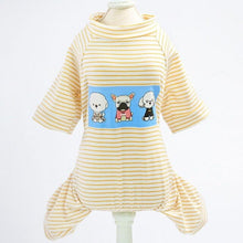 Load image into Gallery viewer, Three Dogs Striped Cotton Clothe