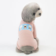 Load image into Gallery viewer, Three Dogs Striped Cotton Clothe